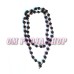 Natural Round Shape Shaligram Mala / Rosary in Copper Capping